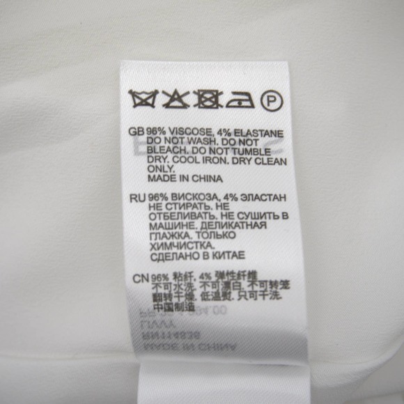 REISS Livvy Open Back Midi Dress Size 6 White Sleeveless Mock Neck 0152 - Picture 8 of 16